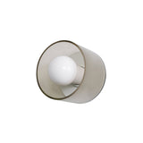 Spun Wall/Ceiling Sconce: Frosted Glass + Matte White