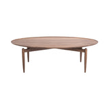 Slow Coffee Table: Oval + Natural Walnut