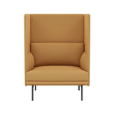 Outline Highback 1-Seater Sofa: Large + Low + Black