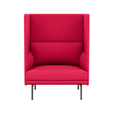Outline Highback 1-Seater Sofa: Large + Low + Black