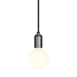 Graphite Pendant: With Sphere Bulb