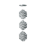 Spiral SP3 Pendant Light: Silver
