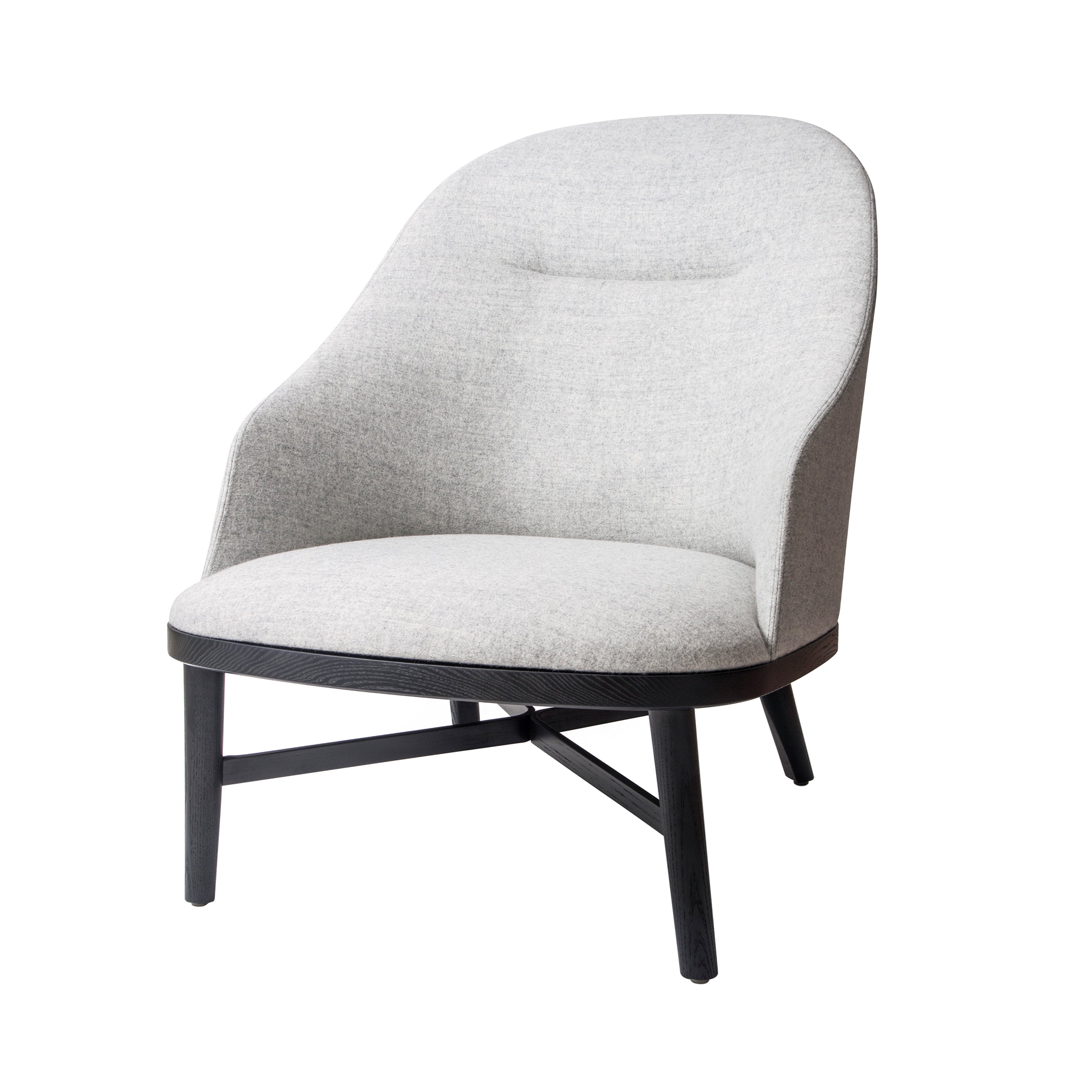 Bund Lounge Chair: Black Oak