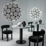 Fat Dining Chair: Black Steel Base