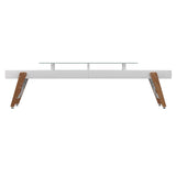 Track Dining Shuffleboard: 14 Feet + White + Grey Lining