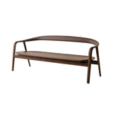 Kumahida 2 Seater Lounge Chair: Walnut