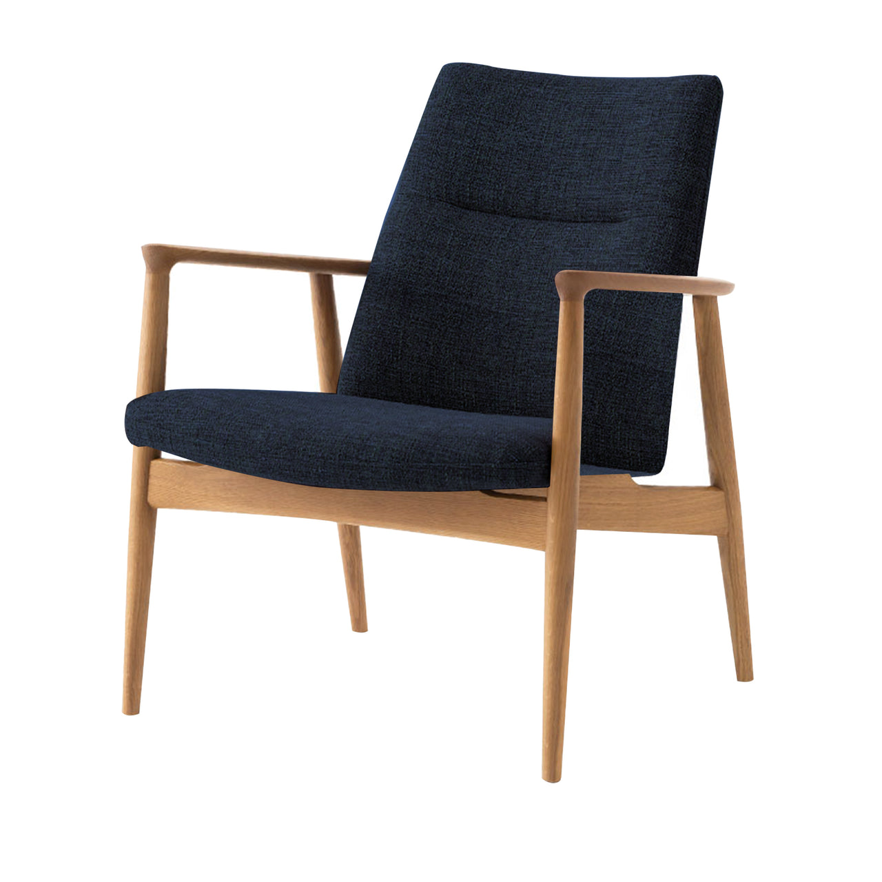 Seion Lounge Chair: Seat + Back Upholstered + White Oak