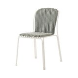 Thorvald SC94 Side Chair: Outdoor + Ivory + Marquetry Bora Cushion