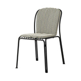  Thorvald SC94 Side Chair with Cushion: Outdoor+ Warm Black + Marquetry Bora Cushion