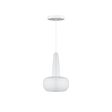 Clava Pendant: Matte White + White + Canopy