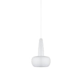 Clava Pendant: Matte White + White + Plug-in
