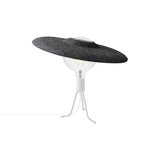 Shade Adjustable Tripod Table Lamp: Matt White + With Bulb (3 W)