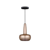 Clava Pendant: Brushed Copper + Black
 + Canopy