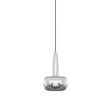 Clava Pendant: Polished Steel + Black + Plug-in