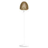 Clava Wood Floor Lamp: Oak + White