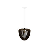 Clava Wood Pendant: Dark Oak + White + Canopy