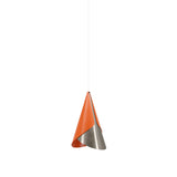 Cornet Pendant: Nuance Mist Orange + Steel + White + Plug-in