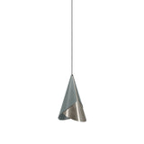 Cornet Pendant: Slate + Steel + Black + Plug-in
