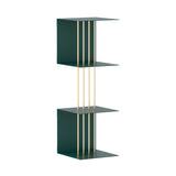Teaser Shelf: 2 Layer with Connector Rods + Forest Green