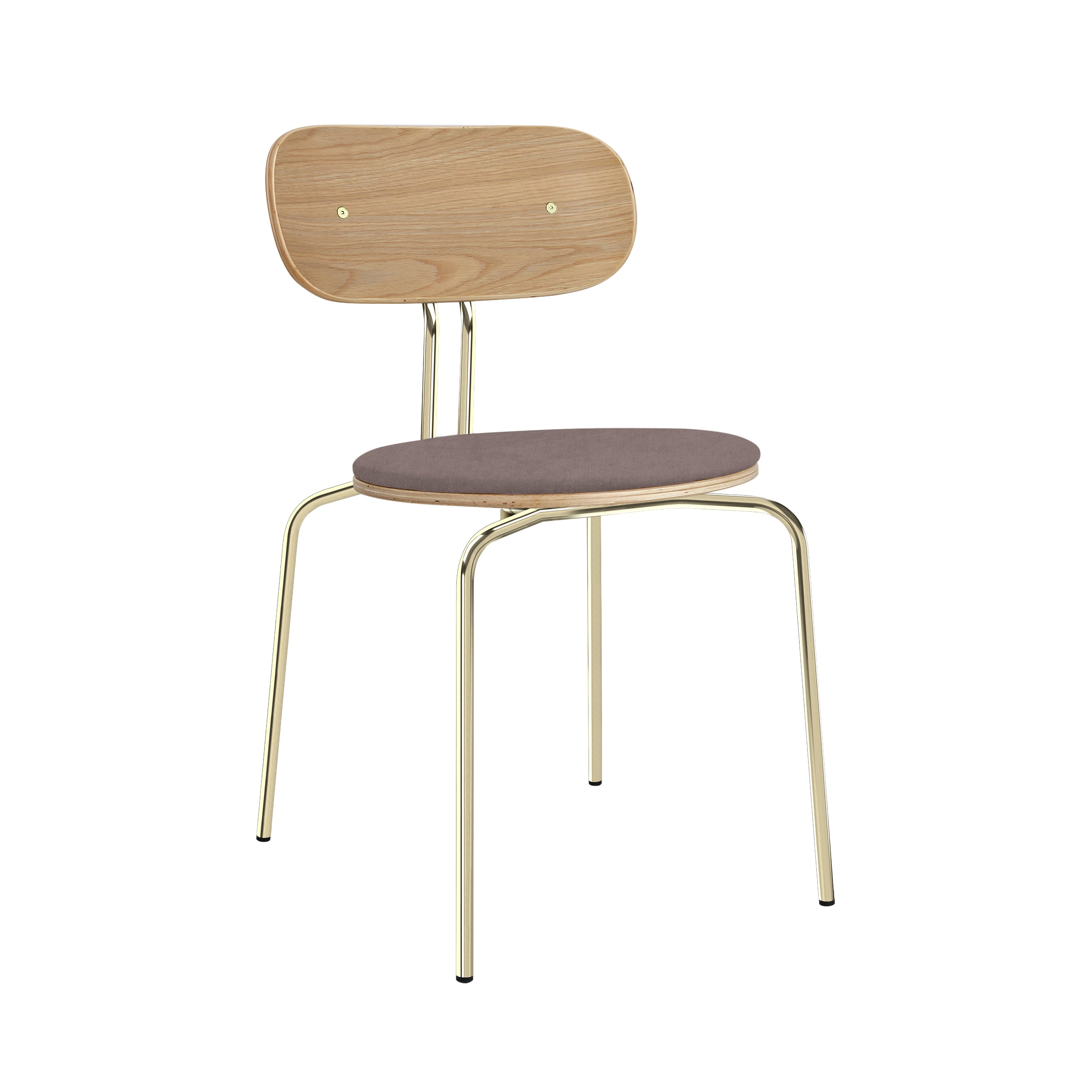 Curious Chair: Brass + With Monrose Cushion