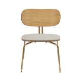 Curious Lounge Chair: Brass + With White Sands Cushion