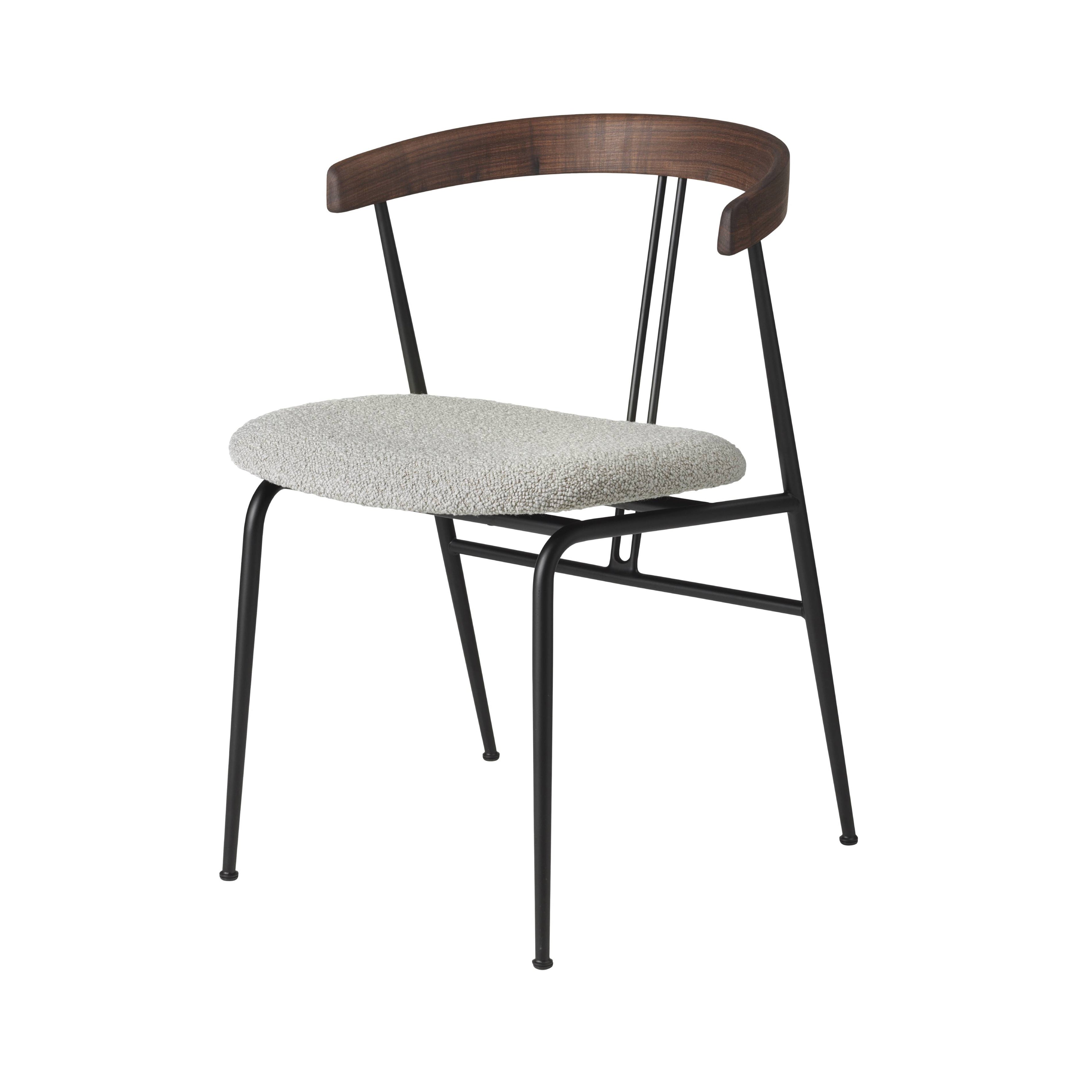 Violin Dining Chair: Seat Upholstered + Oiled American Walnut