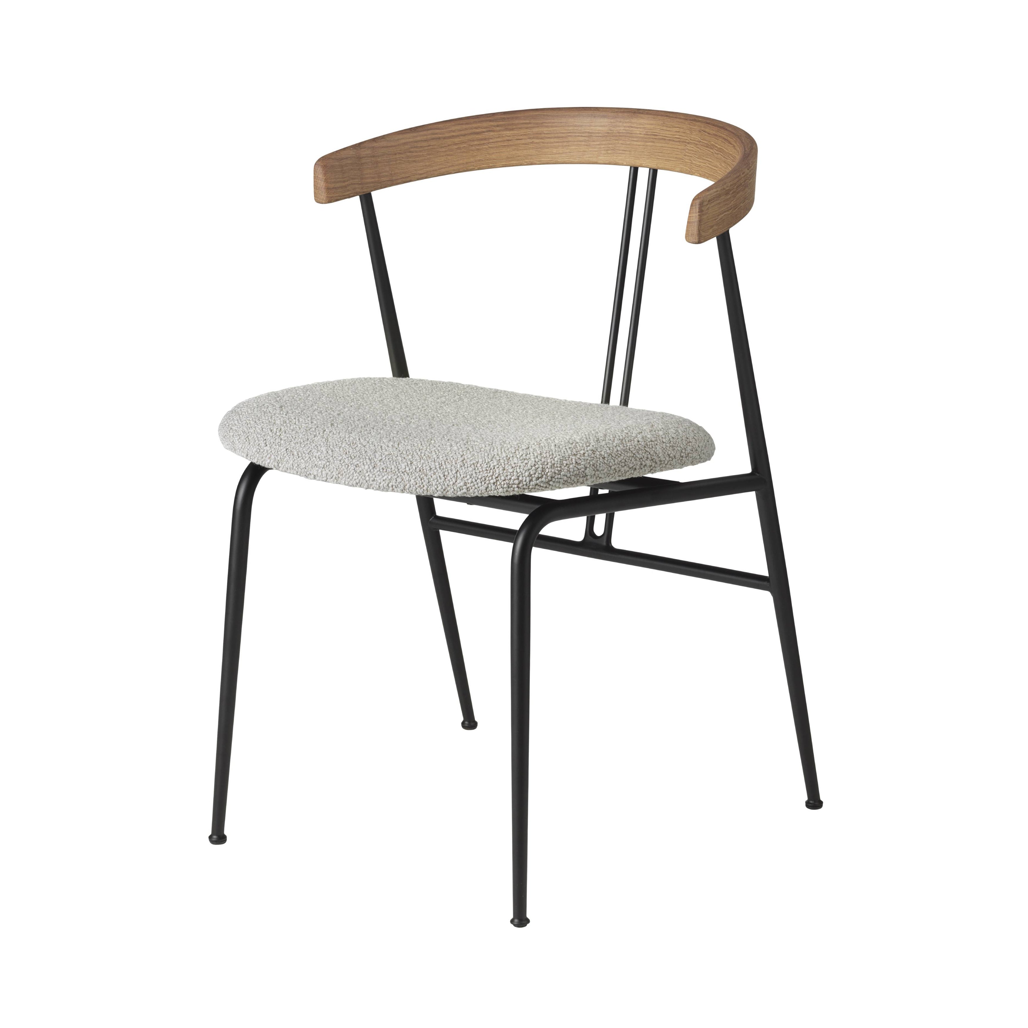 Violin Dining Chair: Seat Upholstered + Oiled Oak
