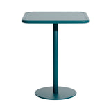 Week-End Bistro Table: Square + Ocean Blue