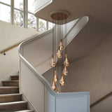 Nine Pendant: White + Brass Plated Steel + Brass