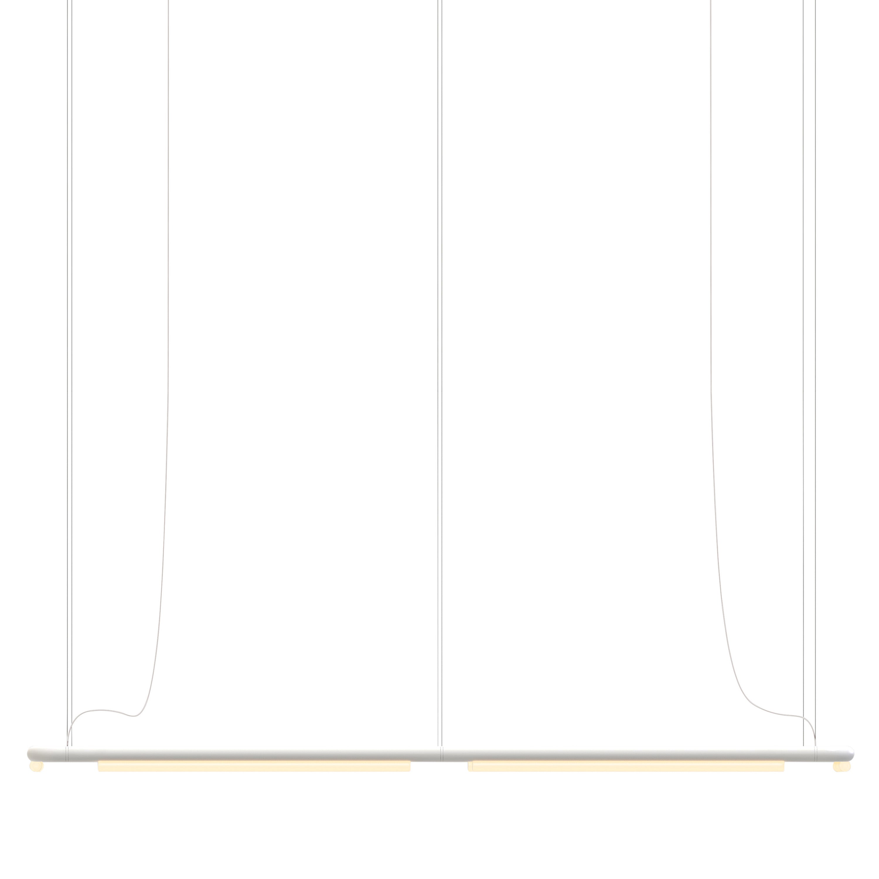 Pipeline CM8 Pendant Light: White + White