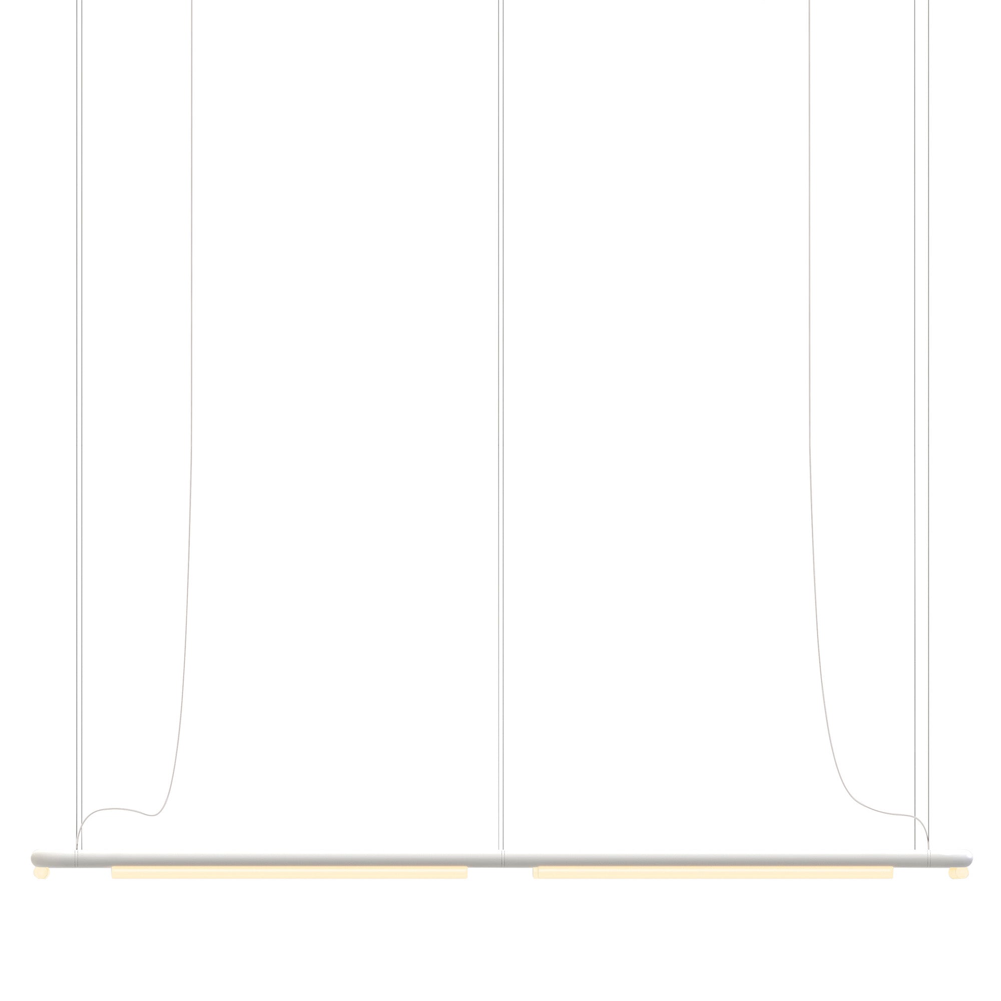Pipeline CM8 Pendant Light: White + White