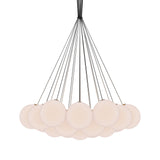 Glass 120. 19R Chandelier: Brushed Brass