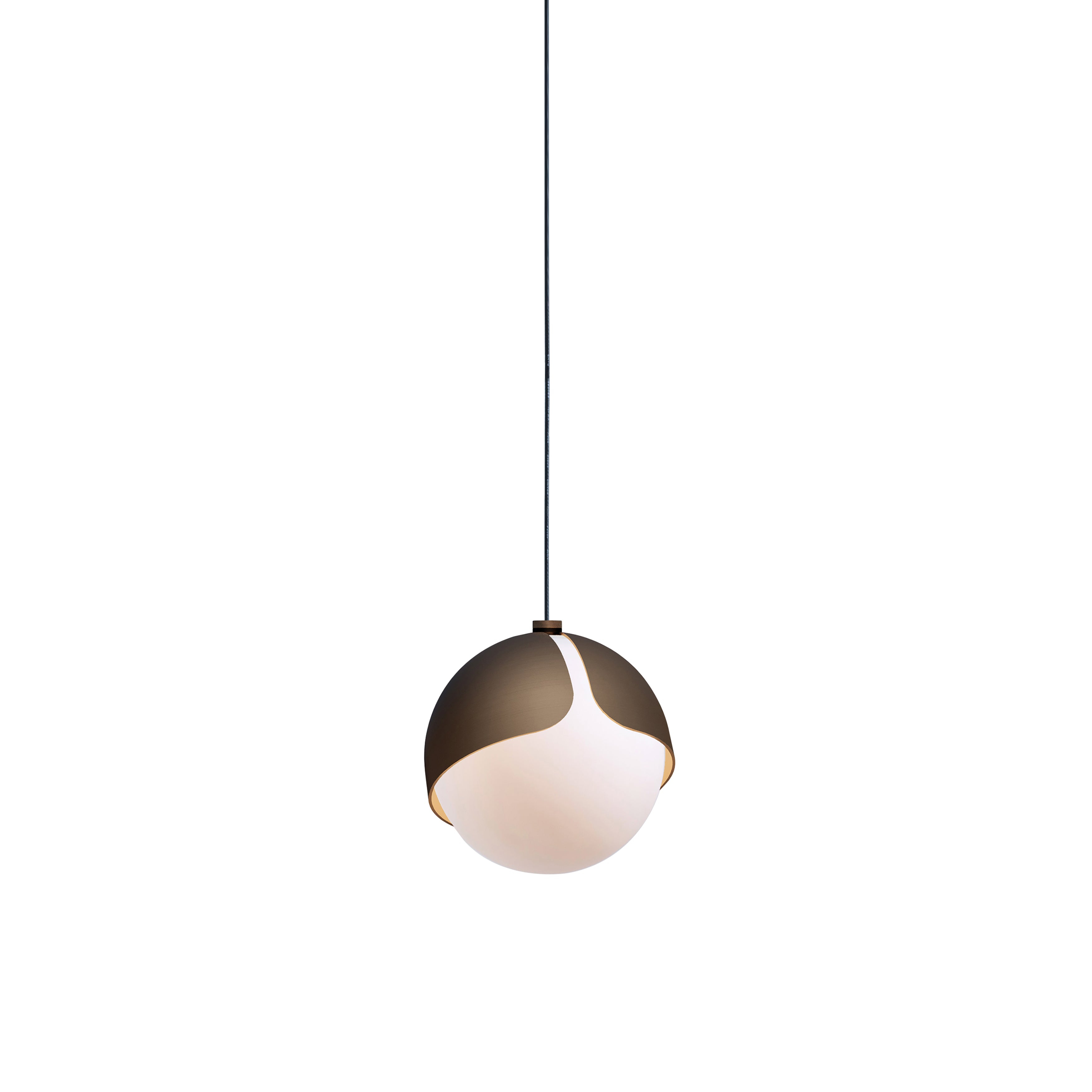 Ohm. Single Pendant: Brushed Bronze