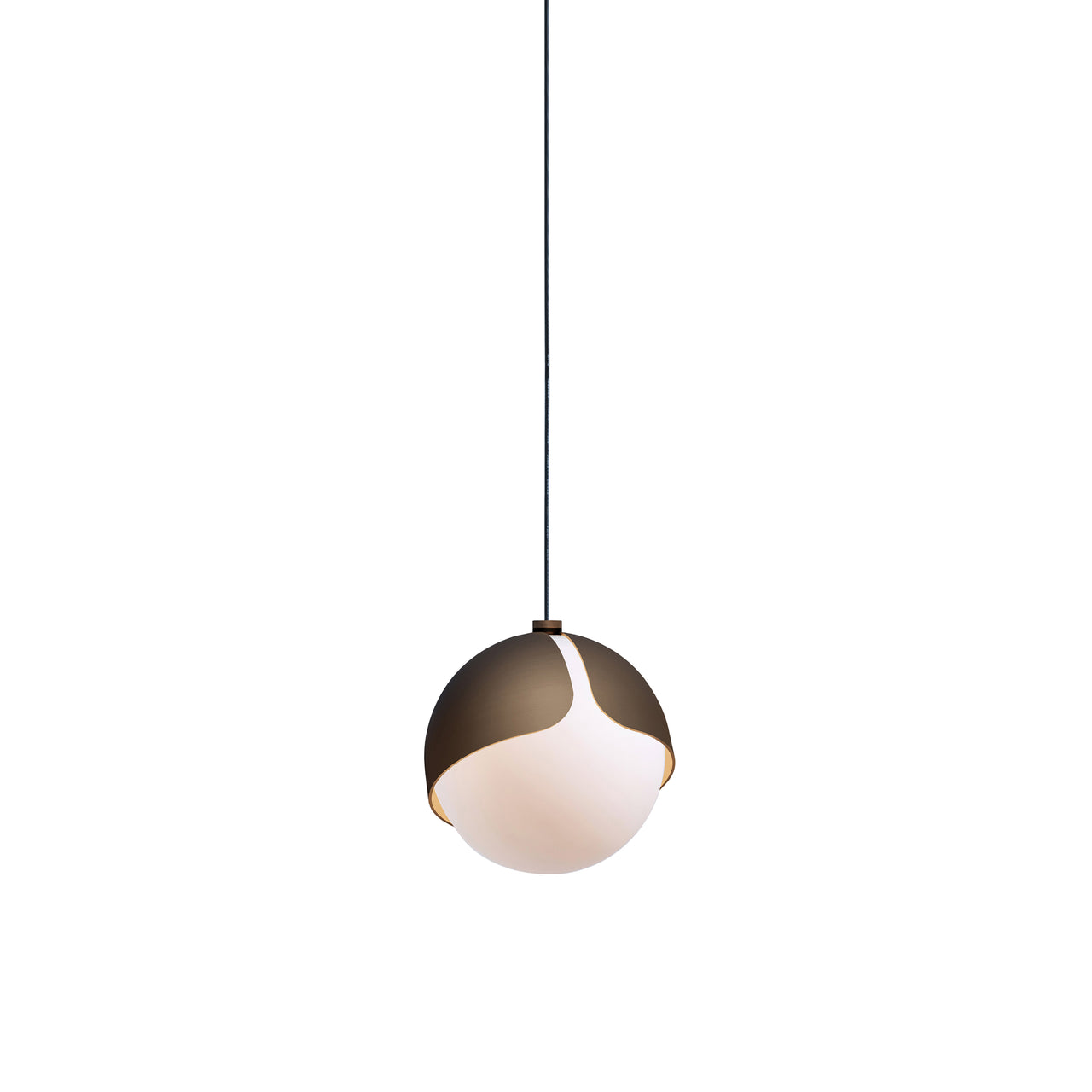 Ohm. Single Pendant: Brushed Bronze
