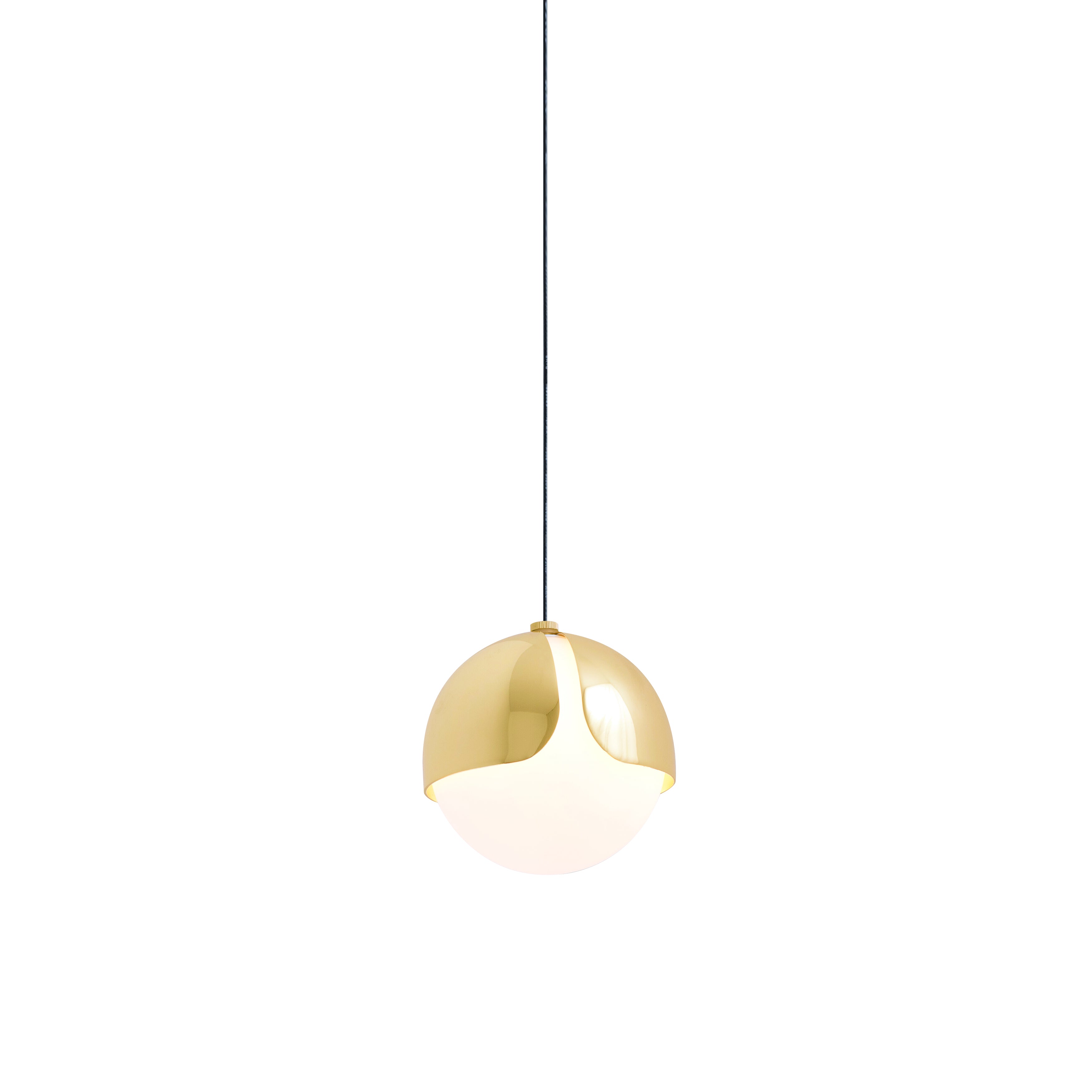 Ohm. Single Pendant: Polished Brass