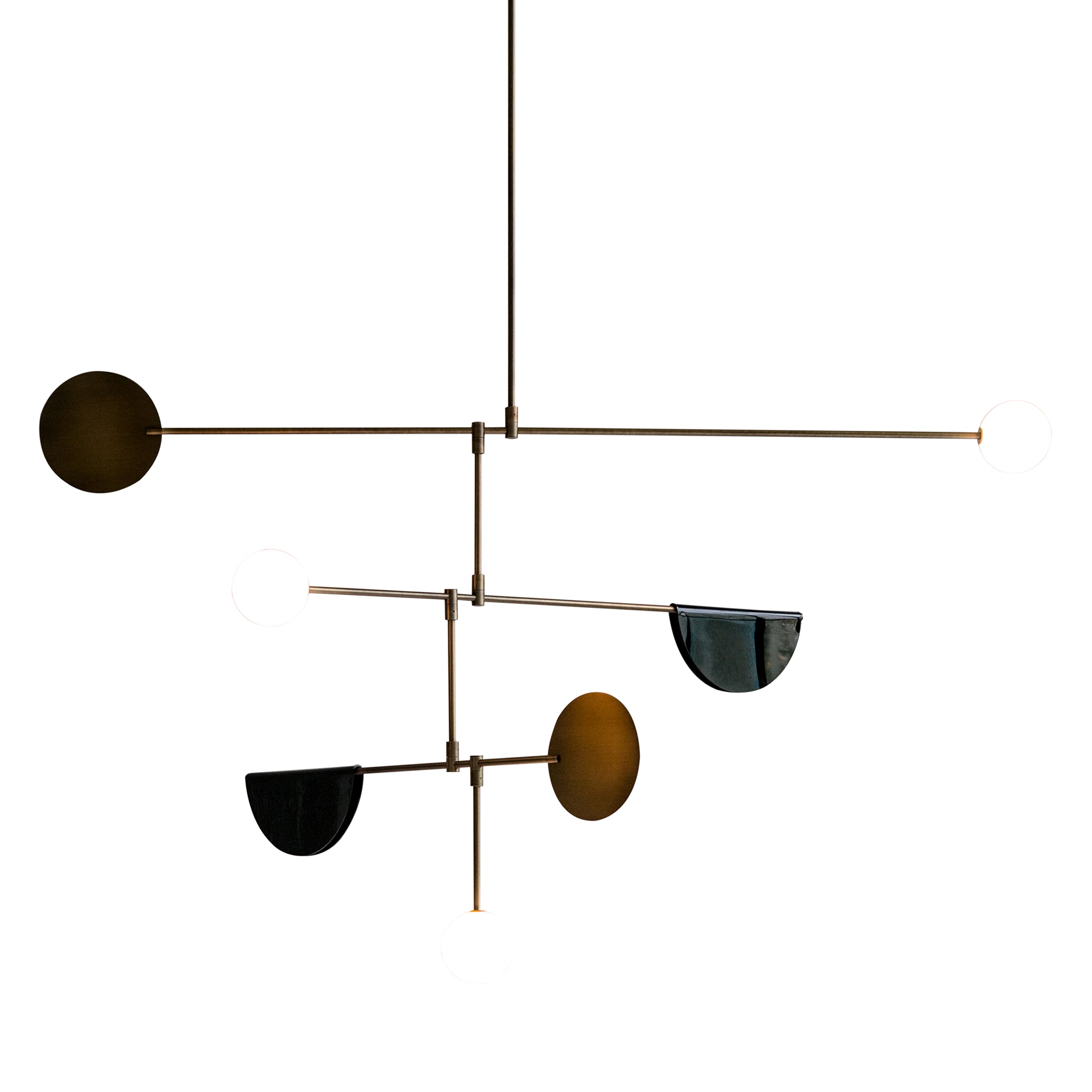 Phase. 03 Chandelier: Brushed Antique Brass