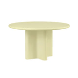 Bonbon Round Dining Table: Small + Lacquered Butter