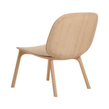 Unna Lounge Chair: White Oiled Oak + Without Cushion