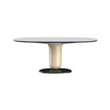 Explorer Oval Dining Table: Single Pedestal + 74.8