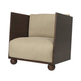 Rum Lounge Chair: Rich Linen Natural