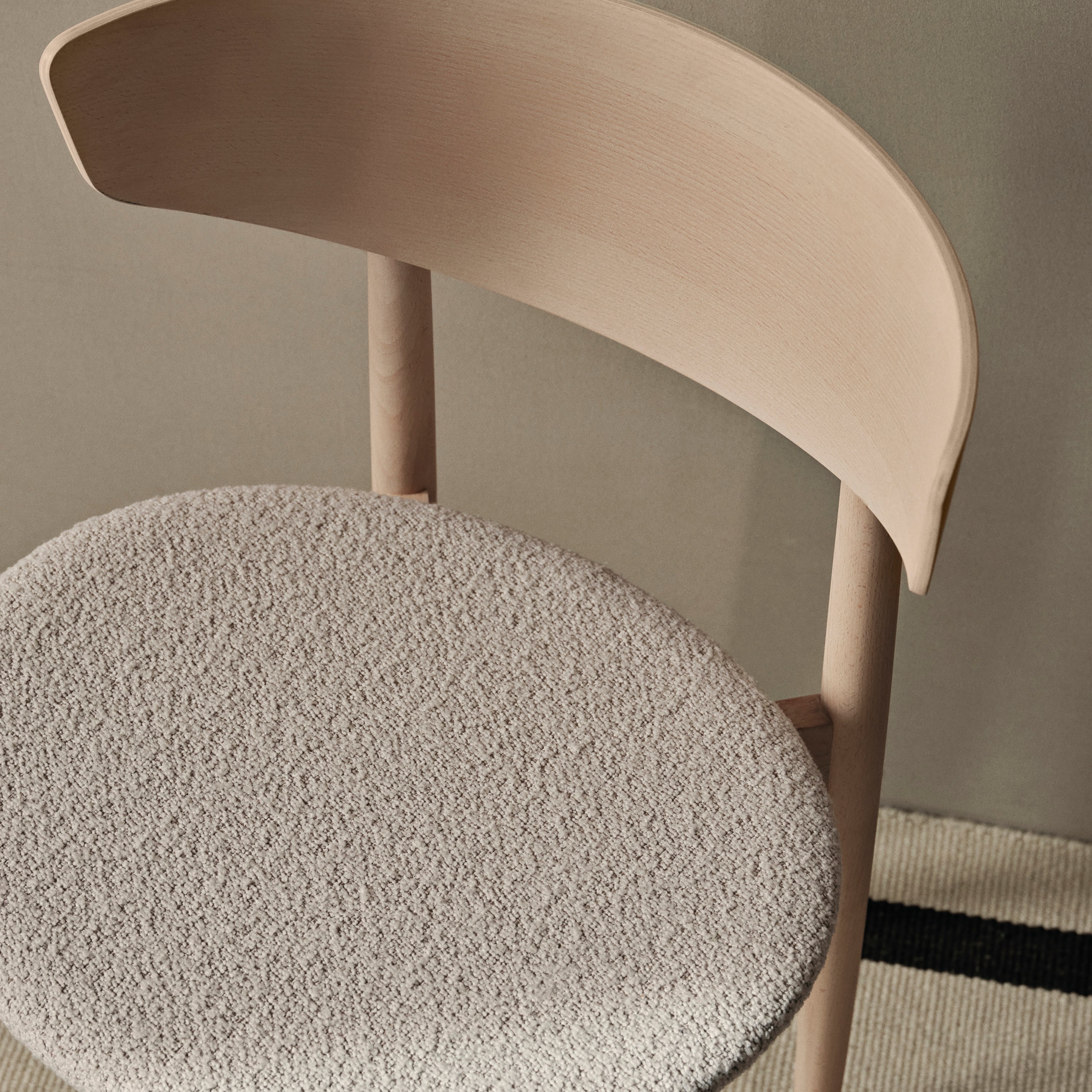 Herman Dining Chair: Seat Upholstered