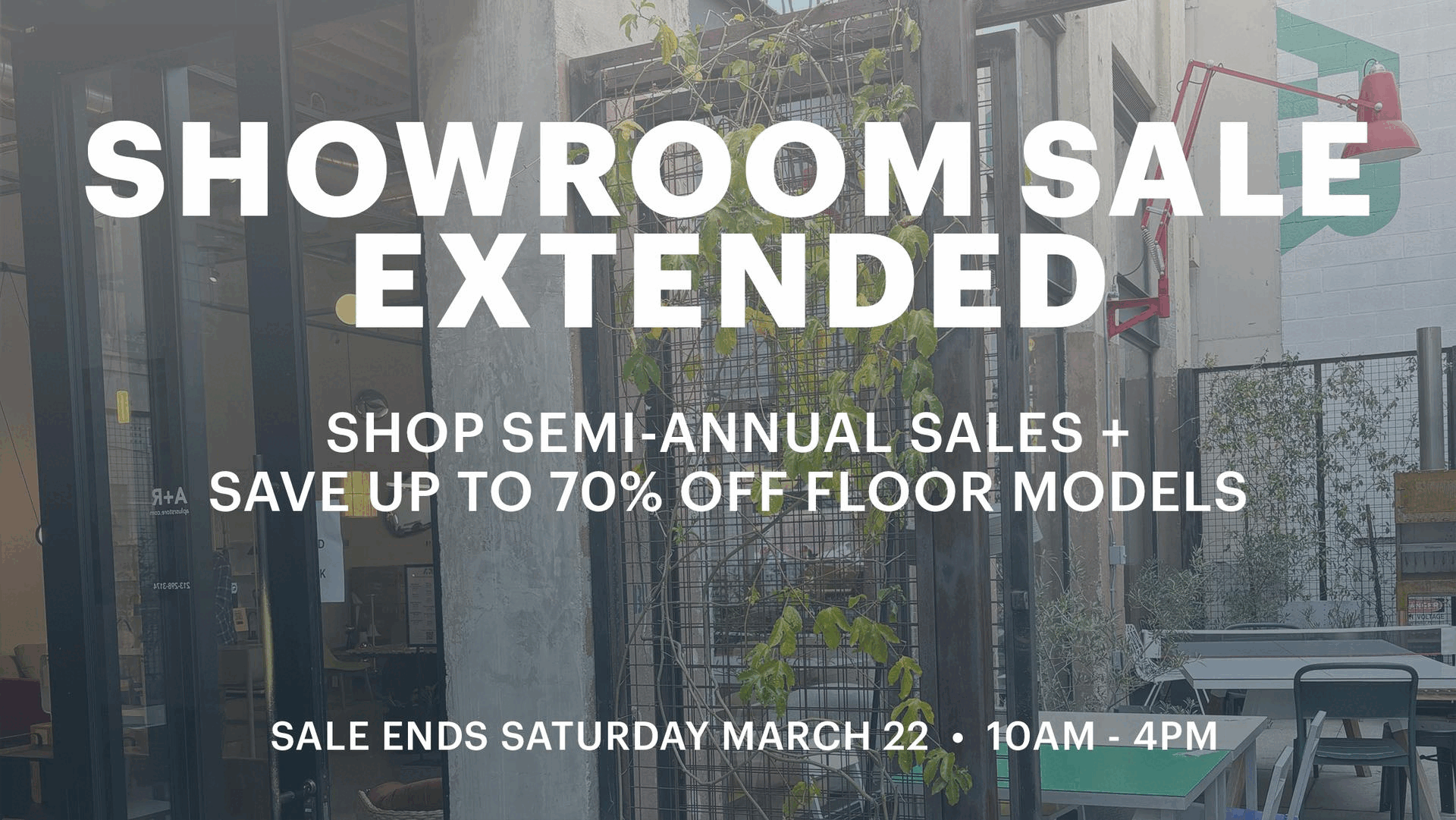 Showroom Sale Extended!