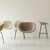 Mat Armchair: Steel Base + Fully Upholstered