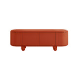 Explorer Cabinet: Small + Small - 72.4 + Coral Red + Grey