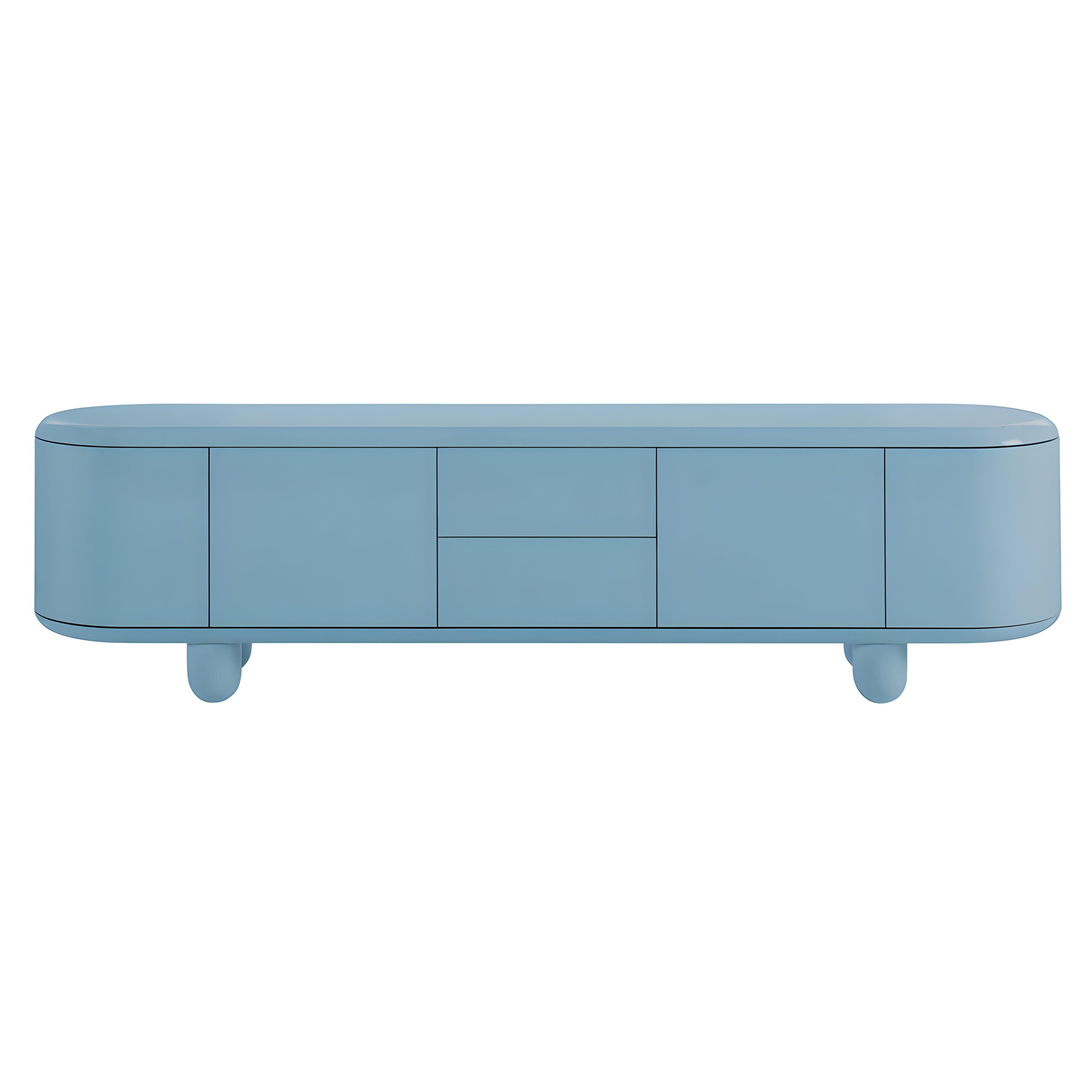 Explorer Cabinet: Small + Large - 92.1 + Blue + Creme