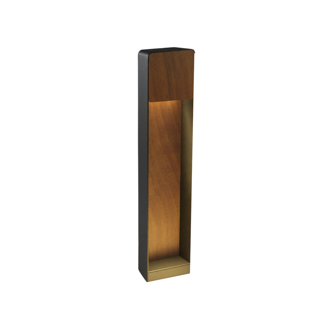 Lab B Outdoor Bollard: Dark Iroko
