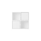 Stacked Storage System: Hallway - Quick Ship + Configuration 4 + White