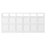 Stacked Storage System: Sideboard - Quick Ship + Configuration 1 + White