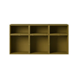 Stacked Storage System: Sideboard - Quick Ship + Configuration 5 + Brown Green