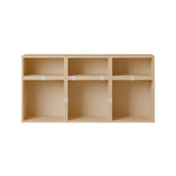 Stacked Storage System: Sideboard - Quick Ship + Configuration 5 + Oak